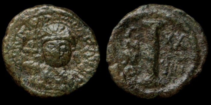 Decanummium de Justinien émis à Ravenne