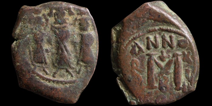 Follis d'Héraclius émis Constantinople