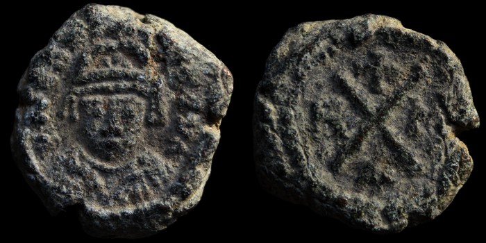Décanummium d'Héraclius émis à Carthage