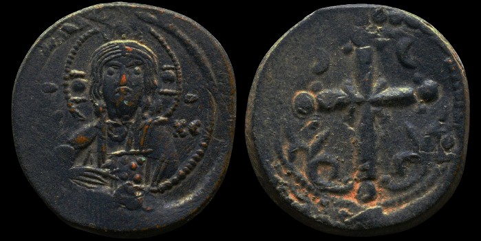 Follis anonyme de classe I attribué à Nicephore III