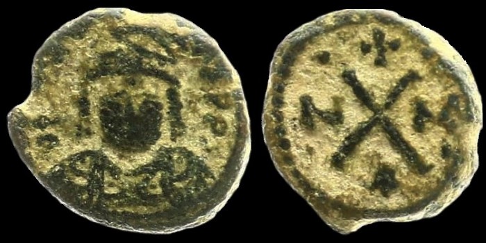 Décanummium d'Héraclius émis à Carthage