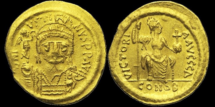 Solidus de Justin II émis à Constantinople