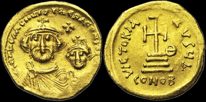 Solidus, 616-625, Constantinople. Off. ?. émis sous Héraclius