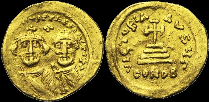 Solidus, vers 625-629, Constantinople. Off. G. émis sous Héraclius
