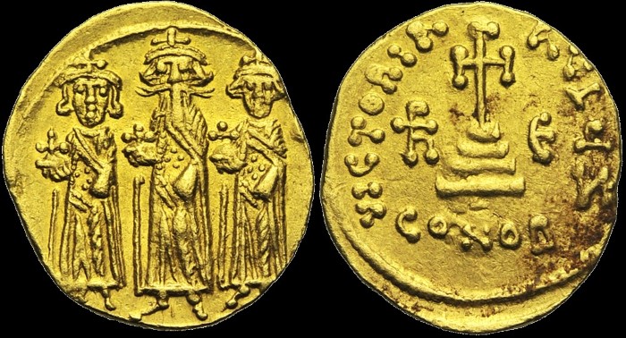 Solidus, 639-641, Constantinople. Off. ?. émis sous Héraclius