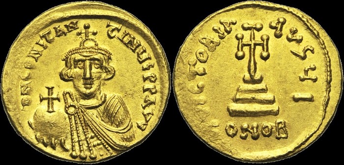 Solidus, 642-643, Constantinople. Off. I. émis sous Constant II