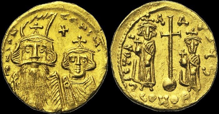 Solidus, 659-662 (?), Constantinople. Off. S. émis sous Constant II