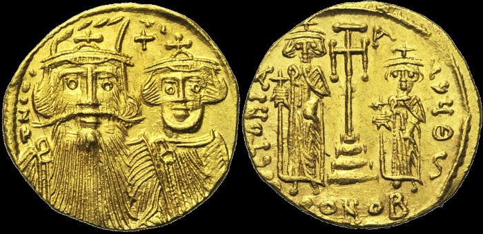 Solidus, 662-667 (?), Constantinople. Off. T. émis sous Constant II
