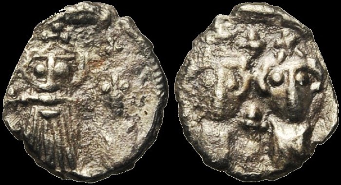 Tiers de Silique, 662-668, Carthage. émis sous Constant II