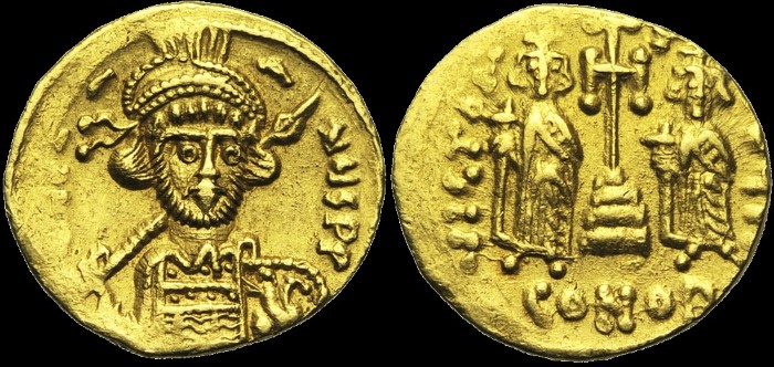 Solidus, 674-681, Constantinople. émis sous Constantin IV