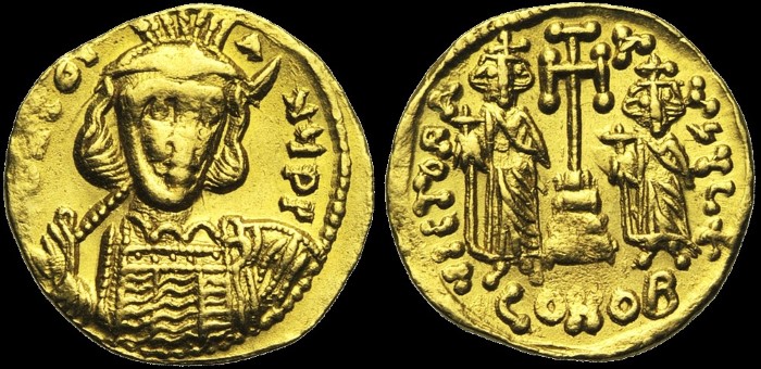 Solidus, 674-681, Constantinople. Off. G. émis sous Constantin IV