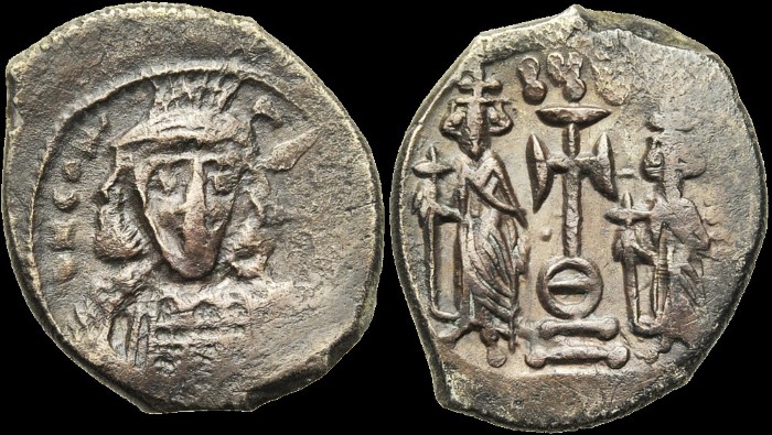 Hexagramme, vers 669-674, Constantinople. émis sous Constantin IV