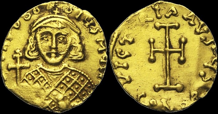 Tremissis, Constantinople. émis sous Théodose III