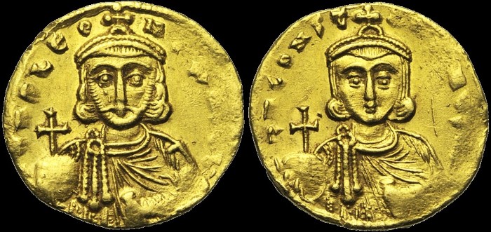 Solidus, 720-725, Constantinople. émis sous Léon III l'Isaurien