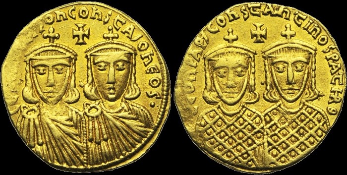 Solidus, 776-778, Constantinople. émis sous Léon IV le Khazar