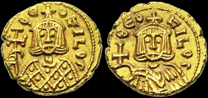 Solidus, 831-842, Syracuse. émis sous Théophile
