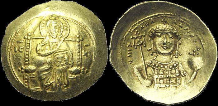Histamenon, Constantinople. émis sous Michael VII Doukas