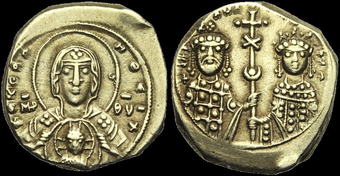 Tetarteron, Constantinople. émis sous Michael VII Doukas