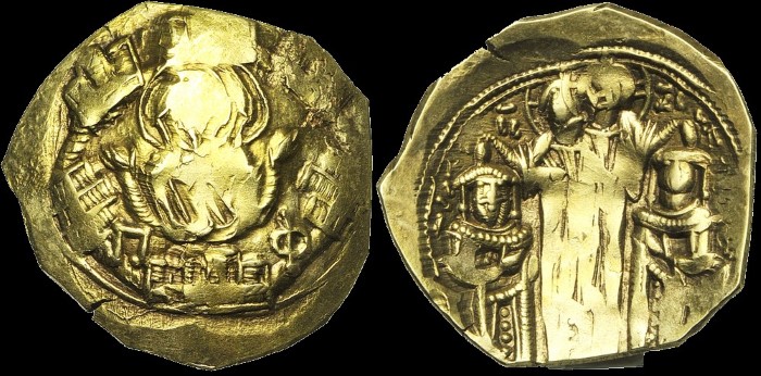 Hyperpère, 1294-1303, Constantinople. émis sous Andronic II et Michael IX
