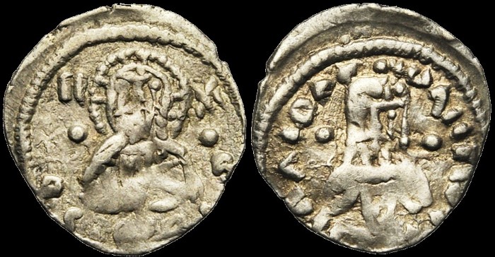 1/8 de Stavraton, 1367-1376, Constantinople. émis sous Jean V Paléologue