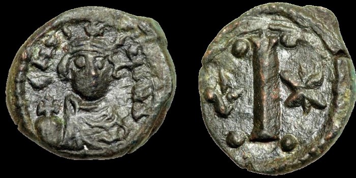 Décanummium de Constans II émis à Carthage
