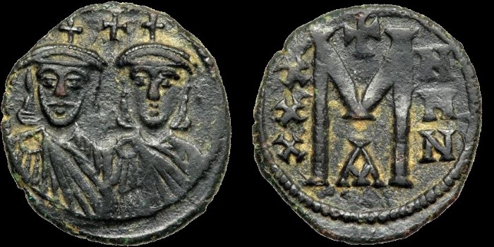 Follis de Nicephore I et Stauracius émis à Constantinople