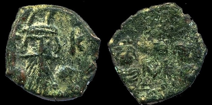 Follis de Constans II émis à Constantinople