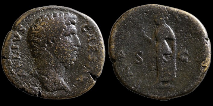 Sesterce de Lucius Aelius, César sous Hadrien, père de Lucius Verus