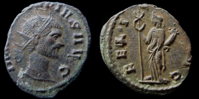 Antoninien de Claude II avec Félicitas
