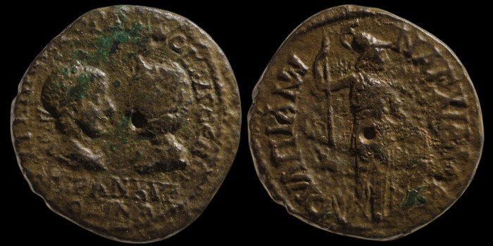 Tetrassaria de Gordien III émis à Anchialus avec Athena