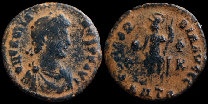 AE3 Centenionalis de Gratien avec Concordia émis à Antioche