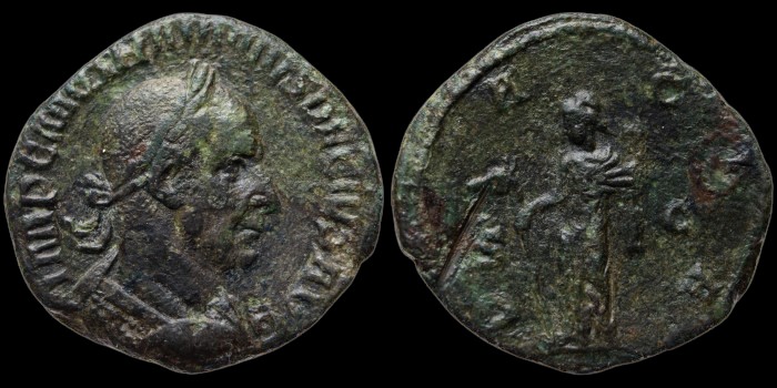 Sesterce de Trajan Dèce avec Dacia