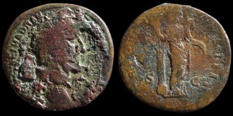 RIC 533b - Sesterce d'Antonin avec Fortuna