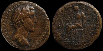 RIC 881 - As d'Antonin avec la Justice