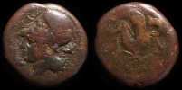 HGC2 1456 - Bronze de Syracuse, litra ou trias de la période precedent Denis I l'ancien et vers la fin de l'invasion carthaginoise