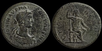 Aulock Pisidien 2, 550-551 - AE33 de Caracalla émis à Etenna en Pisidie