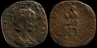 RIC 136b, Sear 9595 - Sesterce d'Herennia Etruscilla avec Pudicitia