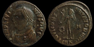 RIC VII 9 Cyzicus - Follis de Licinius avec Jupiter émis à Cyzique