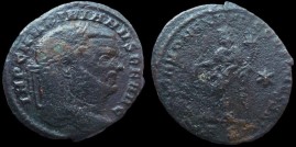RIC VI 103b Roma - Follis de Maximien avec SACRA MONETA émis à Thessalonique