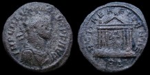 RIC 191 - Antoninien de Probus avec un Temple émis à Rome