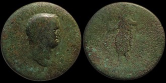RIC 772 - Sesterce de Titus avec Roma