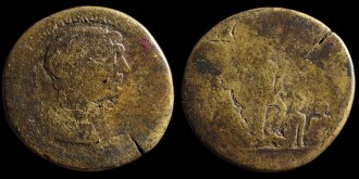 RIC 642, Sear 3181 - Sesterce de Trajan avec l'Arménie