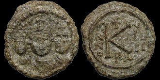Sear 920 - Demi follis d'Héraclius émis à Ravenne