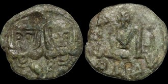Ranieri 827 - Follis de Constantin V émis à Ravenne 