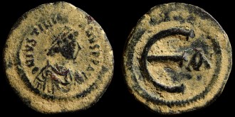 Sear 170 - Pentanummium de Justinien émis à Constantinople