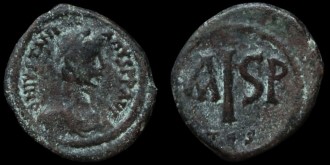 Sear 179, MIBE 1- - 16 nummis AISP de Justinien émis à Thessalonique