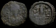 Sear 382 - Decanummium de Justin II émis à Antioche Anno II