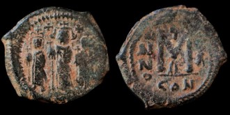 Sear 806 - Follis d'Héraclius émis à Constantinople