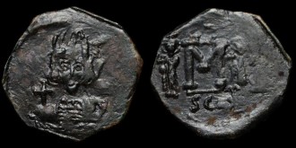 Sear 1207 - Follis de Constantin IV émis à Syracuse