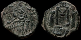 Sear 1208 - Follis de Constantin IV émis à Syracuse